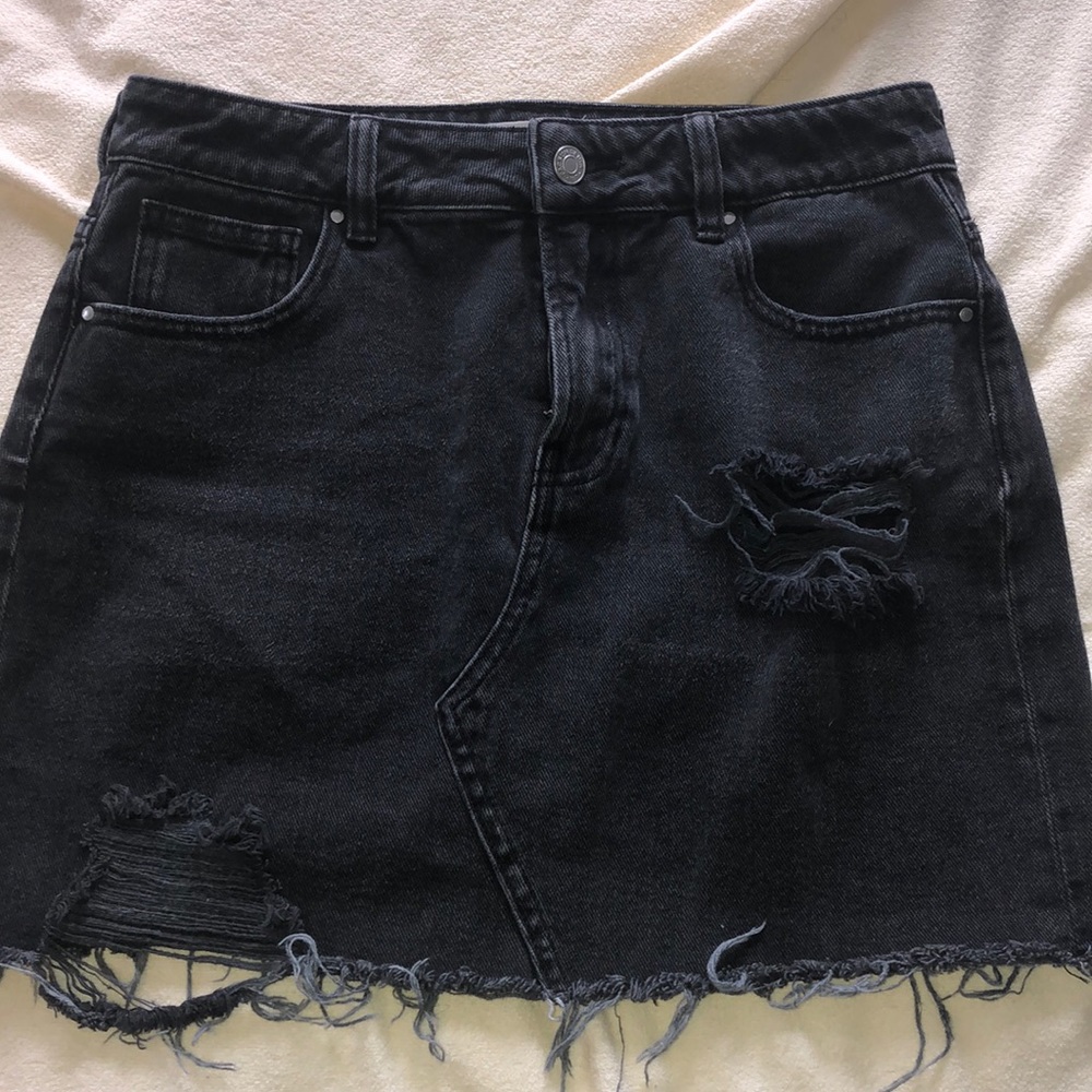 PacSun Black Denim Skirt